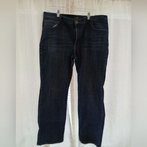 Lee 22W Women's Straight Leg Relaxed Fit Blue Jeans